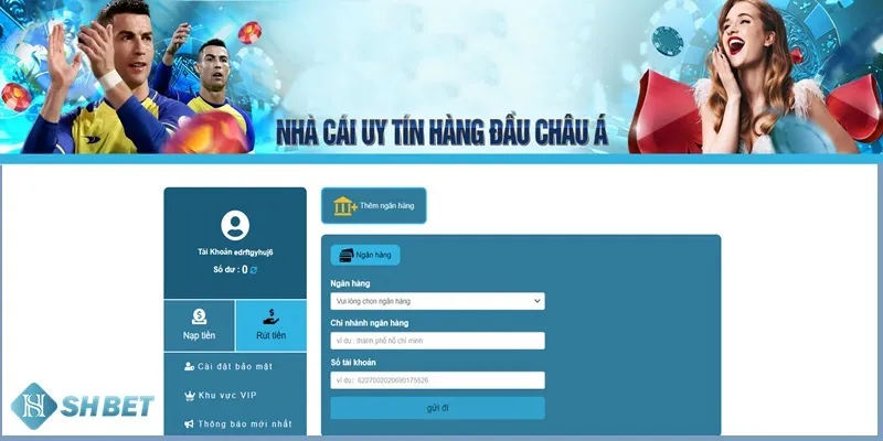 Rút tiền SHBET