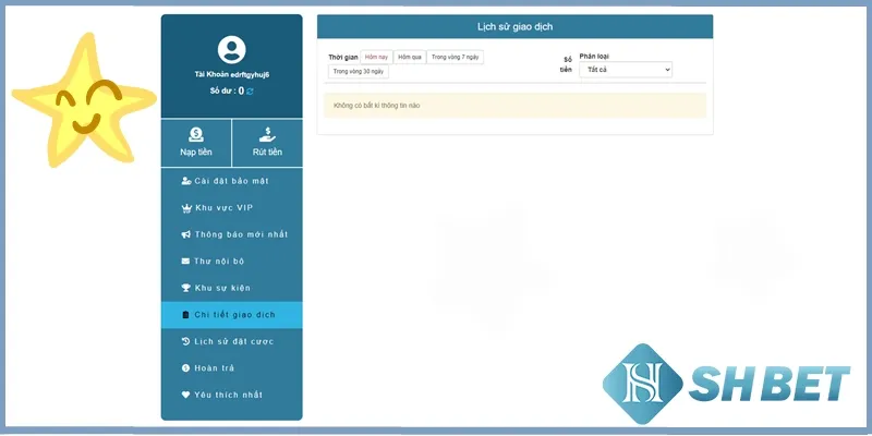 Rút tiền SHBET
